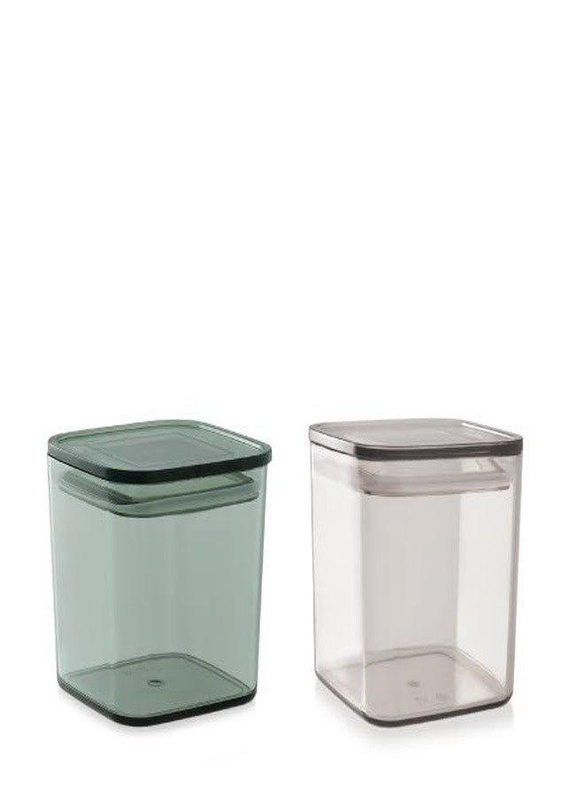 صن بيت برطمان صنبيت المربع المعياري سعة 800 مل | للاستخدام المنزلي والمطبخ | اللون الرمادي - Image 1